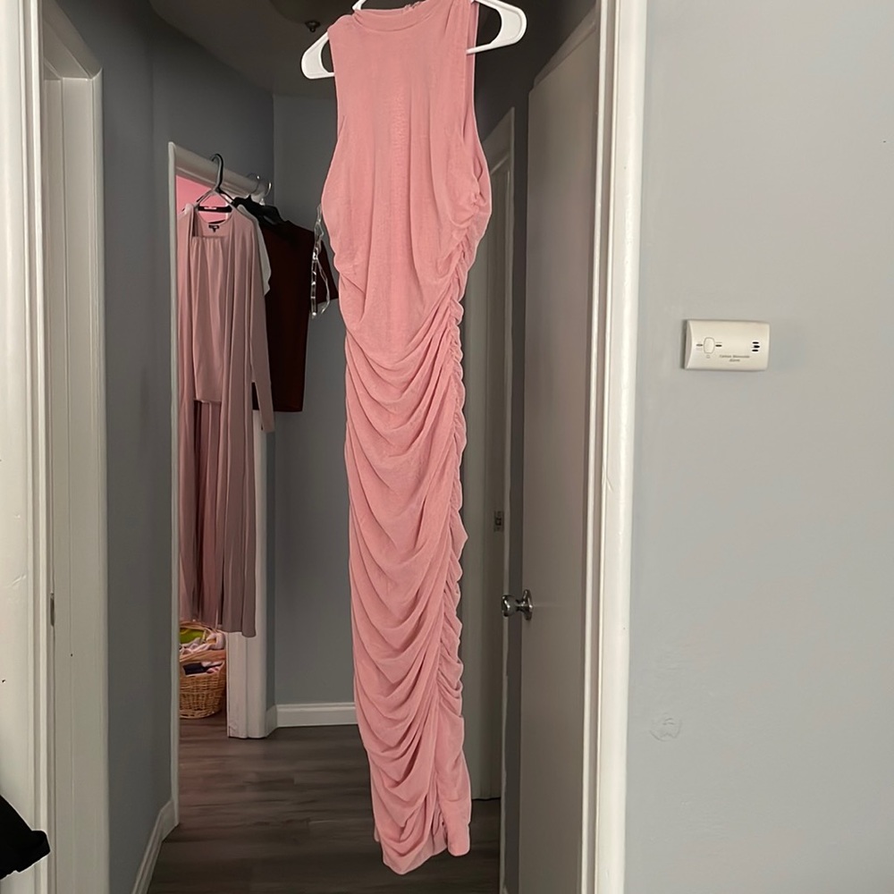 Pink mesh dress